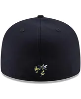 Men's New Era Navy Georgia Tech Yellow Jackets Primary Team Logo Basic 59FIFTY Fitted Hat