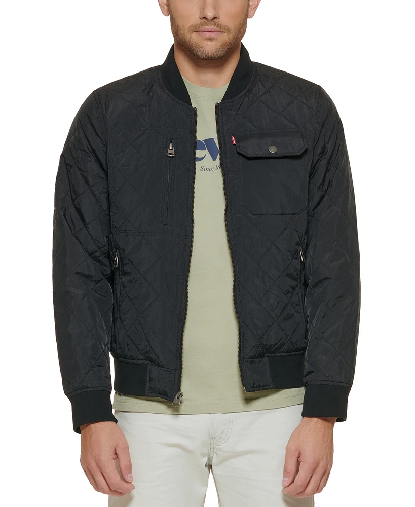 Levi's Men's Regular-Fit Diamond-Quilted Bomber Jacket