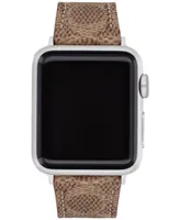 Coach Brown Canvas Strap 38/40/41mm Apple Watch Band