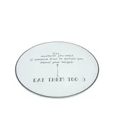 Be Happy 4-Piece Cake Plate Set