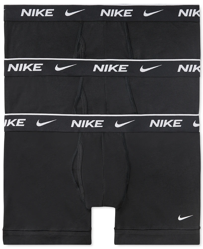Nike Men's 3-Pack Dri-fit Essential Cotton Stretch Trunk