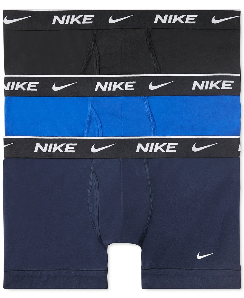 Nike Men's 3-Pack Dri-fit Essential Cotton Stretch Trunk