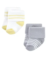 Hudson Baby Baby Boys Hudson Unisex Cotton Rich Newborn and Terry Socks, Farm 12-Pack