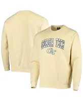 Colosseum Men's Georgia Tech Yellow Jackets Arch Logo Tackle Twill Pullover Sweatshirt