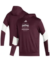 Men's adidas Maroon Mississippi State Bulldogs 2021 Sideline Aeroready Hoodie