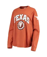 Women's Pressbox Texas Orange Longhorns Edith Long Sleeve T-shirt