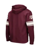 Men's Colosseum Maroon Texas A&M Aggies 2.0 Lace-Up Logo Pullover Hoodie