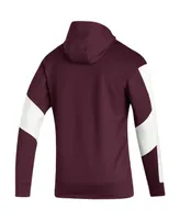 Men's adidas Maroon Mississippi State Bulldogs 2021 Sideline Aeroready Hoodie