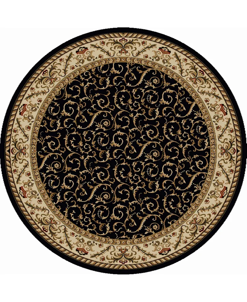 Closeout! Km Home Pesaro 5'3" x 5'3" Round Area Rug