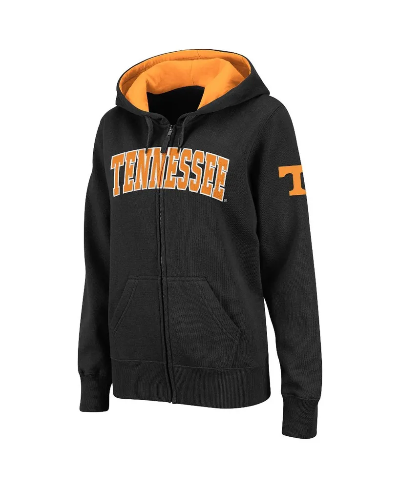 Women's Stadium Athletic Charcoal Tennessee Volunteers Arched Name Full-Zip Hoodie