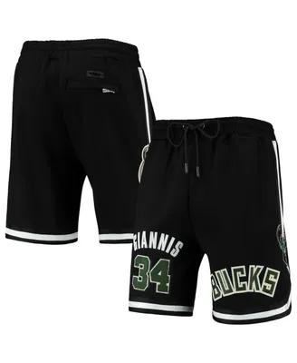 Men's Pro Standard Giannis Antetokounmpo Black Milwaukee Bucks Player Replica Shorts