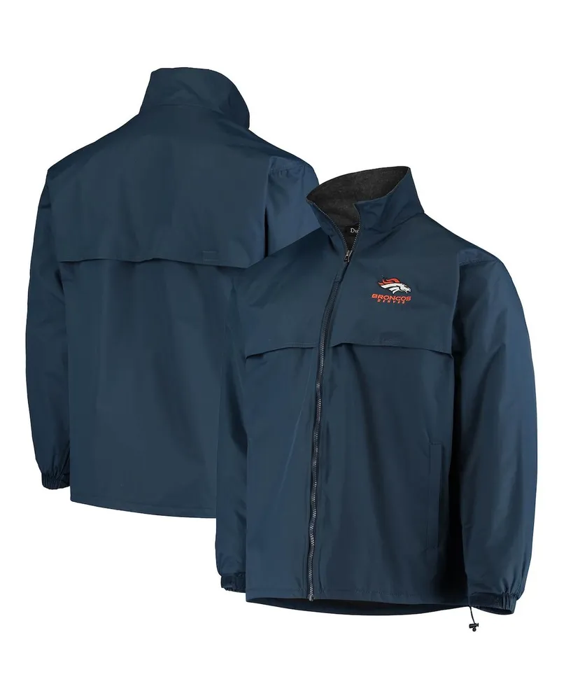 Men's Dunbrooke Navy Denver Broncos Triumph Fleece Full-Zip Jacket