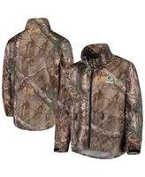 Men's Dunbrooke Realtree Camo Green Bay Packers Circle Sportsman Waterproof Packable Full-Zip Jacket