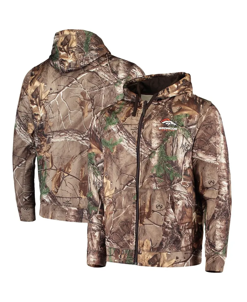 Men's Dunbrooke Realtree Camo Denver Broncos Trophy Tech Fleece Full-Zip  Hoodie