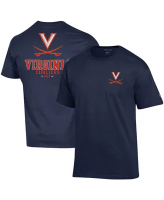 Men's Champion Navy Virginia Cavaliers Stack 2-Hit T-shirt