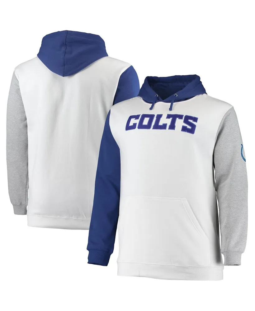 Profile Men's Royal and White Indianapolis Colts Big and Tall Pullover  Hoodie