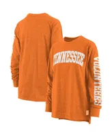 Women's Pressbox Tennessee Orange Volunteers Plus Two-Hit Canyon Long Sleeve T-shirt