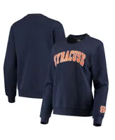 Women's Colosseum Navy Syracuse Orange Campanile Pullover Sweatshirt