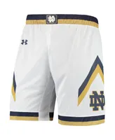 Men's Under Armour White Notre Dame Fighting Irish Replica Basketball Short