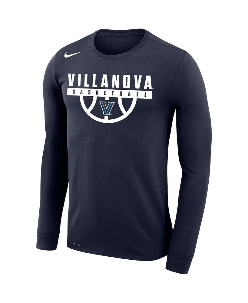 Men's Nike Navy Villanova Wildcats Basketball Drop Legend Long Sleeve Performance T-shirt