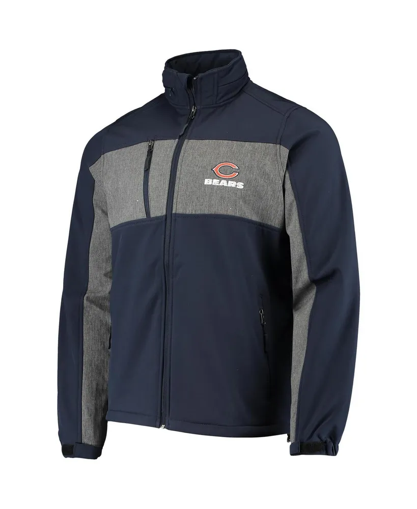 Men's Dunbrooke Navy Chicago Bears Circle Zephyr Softshell Full-Zip Jacket