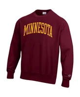 Men's Champion Maroon Minnesota Golden Gophers Arch Reverse Weave Pullover Sweatshirt