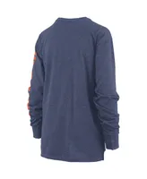 Women's Pressbox Navy Auburn Tigers Plus Two-Hit Canyon Long Sleeve T-shirt