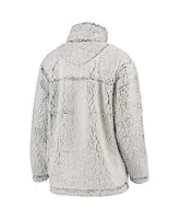 Women's G-iii 4Her by Carl Banks Gray Nashville Predators Sherpa Quarter-Zip Pullover Jacket