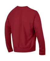 Men's Champion Cardinal Stanford Arch Reverse Weave Pullover Sweatshirt