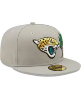 Men's New Era Gray Jacksonville Jaguars City Describe 59Fifty Fitted Hat