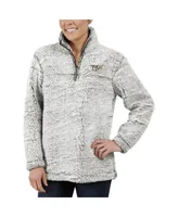 Women's G-iii 4Her by Carl Banks Gray Nashville Predators Sherpa Quarter-Zip Pullover Jacket