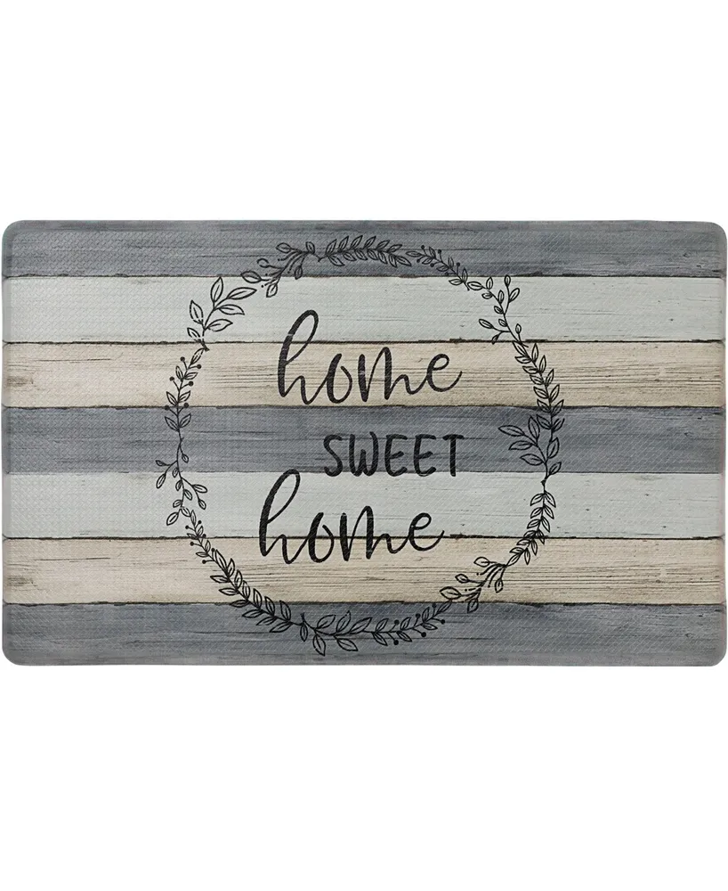 Global Rug Designs Cheerful Ways Home Sweet Home Modern Farmhouse 1'6" x 2'6" Area Rug