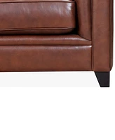 Closeout! Ciarah Chesterfield Leather Loveseat, Created for Macy's