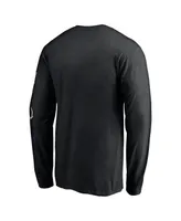 Men's Black Los Angeles Rams Super Bowl Lvi Bound Big and Tall Hollywood Action Long Sleeve T-shirt