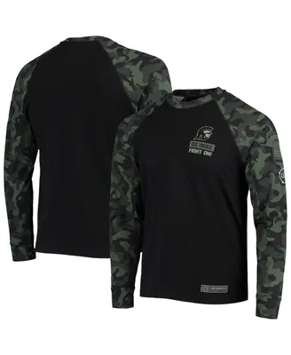Men's Black Usc Trojans Oht Military-Inspired Appreciation Camo Raglan Long Sleeve T-shirt
