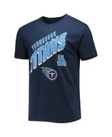 Men's Navy Tennessee Titans Slant T-shirt