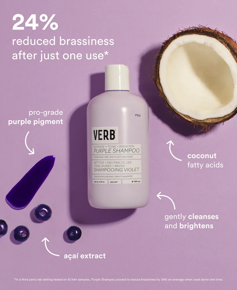 Verb Purple Shampoo, 12 oz.