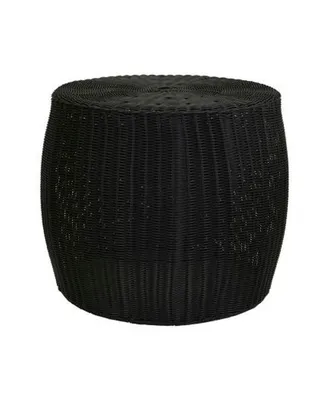 Resin Wicker Side Table, Accent Table or Storage Container