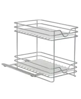 2-Tier Spice Rack Organizer, 6" - Silver