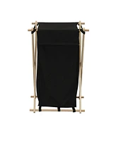 X-Frame Wood Laundry Hamper