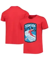 Big Girls Red Team Usa Mountain Skiing T-shirt