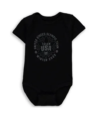 Infant Boys and Girls Black Team Usa Each Athlete is Unique Bodysuit