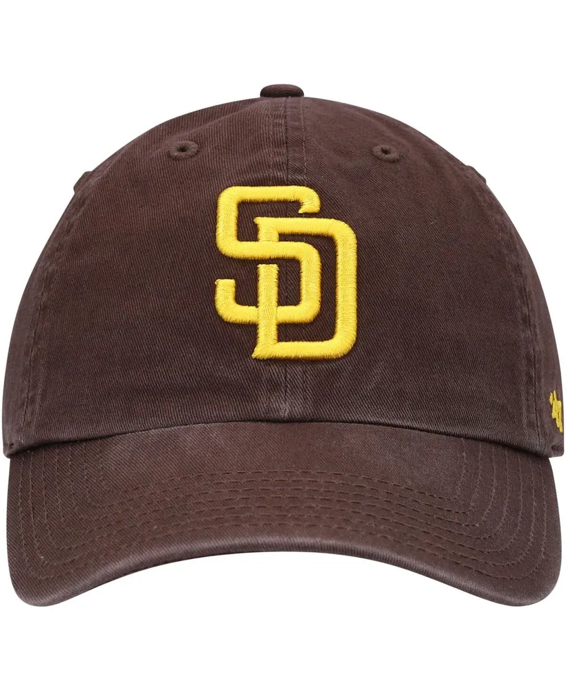 Big Boys and Girls '47 Brand Brown San Diego Padres Team Logo Clean Up Adjustable Hat