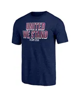 Men's Fanatics Navy Team Usa United We Stand Waved T-shirt