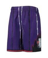 Big Boys Mitchell & Ness Purple Toronto Raptors 1998 Hardwood Classics 75th Anniversary Swingman Shorts