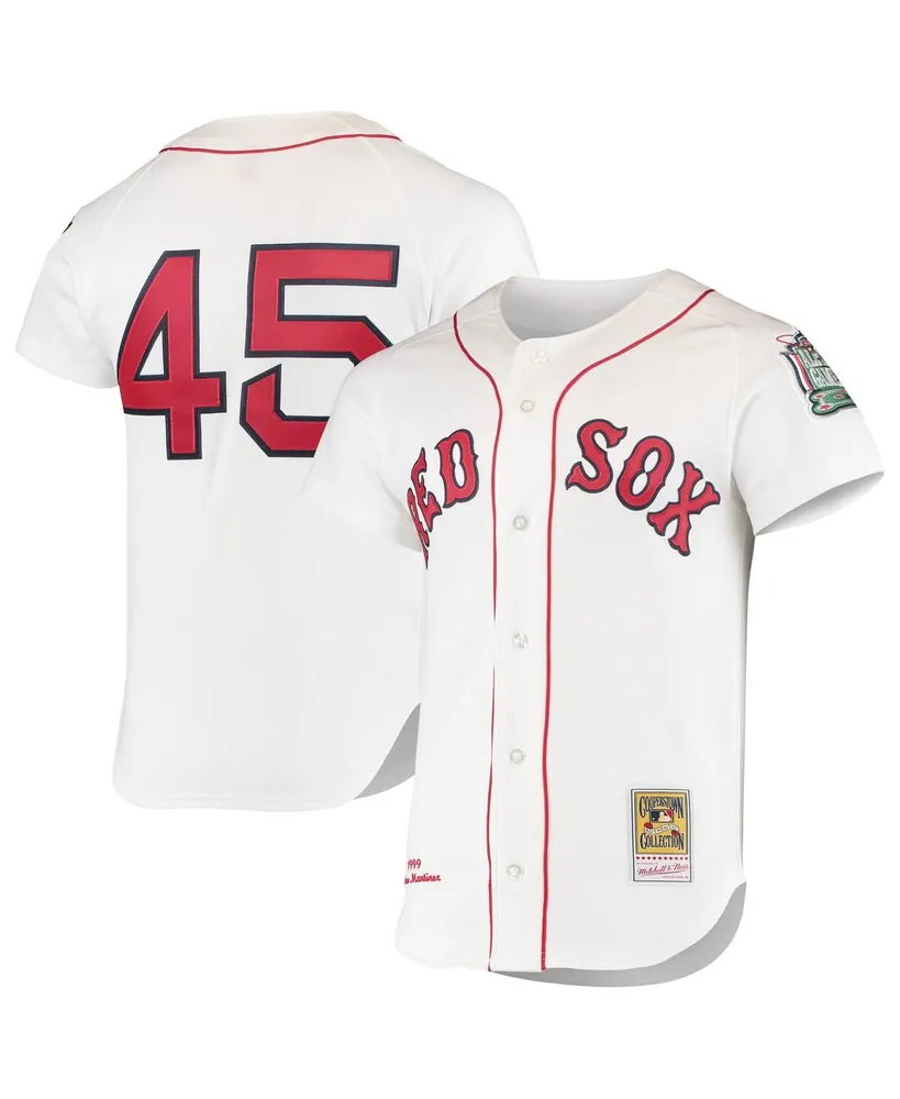 Mitchell & Ness Men's Pedro Martinez White Boston Red Sox 1999 Cooperstown  Collection Home Authentic Jersey