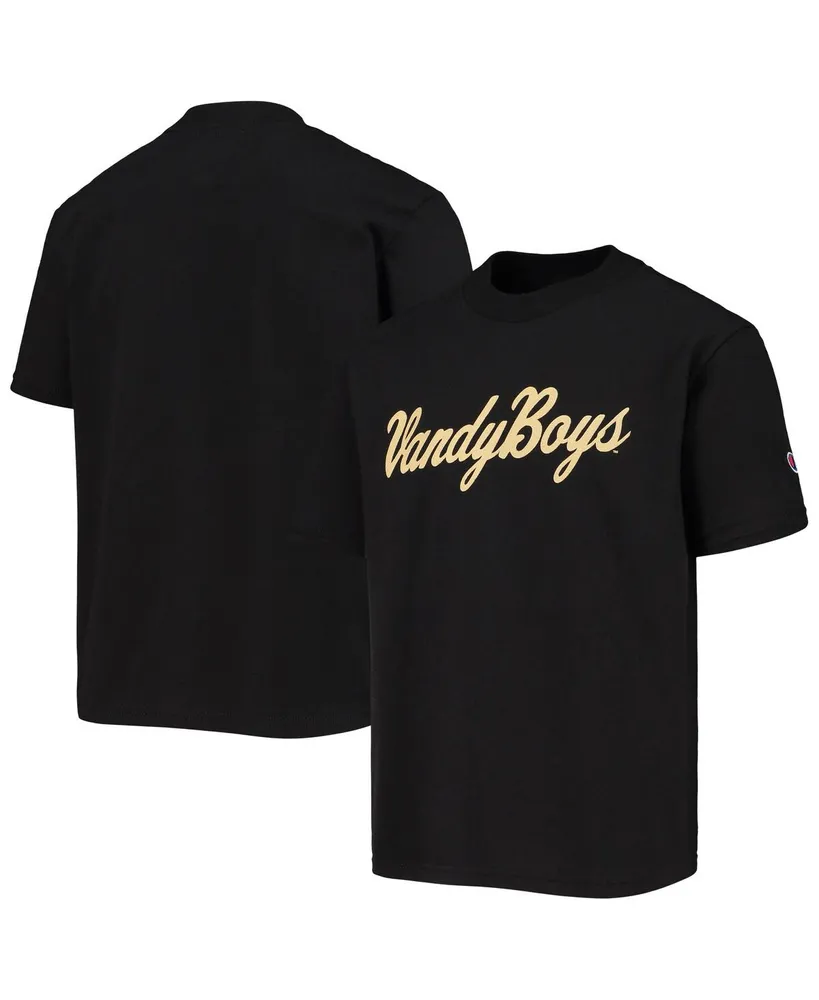 Big Boys Black Vanderbilt Commodores Vandy Team Chant T-shirt