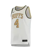 Men's 4 White Colorado Buffaloes Replica Basketball Jersey