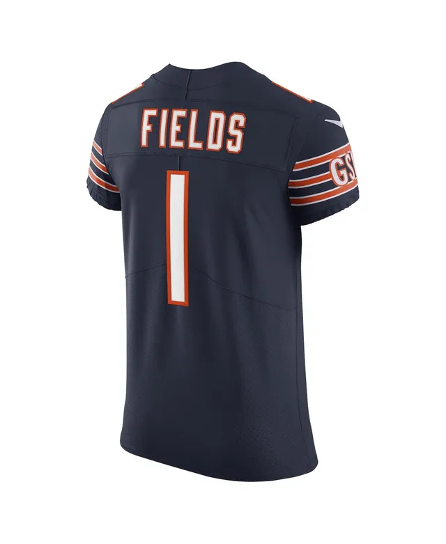 Men's Nike Justin Fields Orange Chicago Bears Alternate Vapor Limited Jersey Size: Large