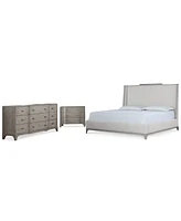 Albion Bedroom 3-pc. Set (Queen Bed, Dresser, Nightstand)